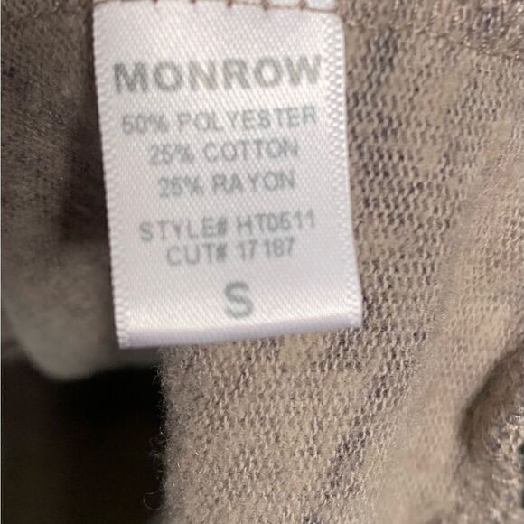 Monrow EUC camouflage print front lace up sweatshirt Size Small - Picture 5 of 5